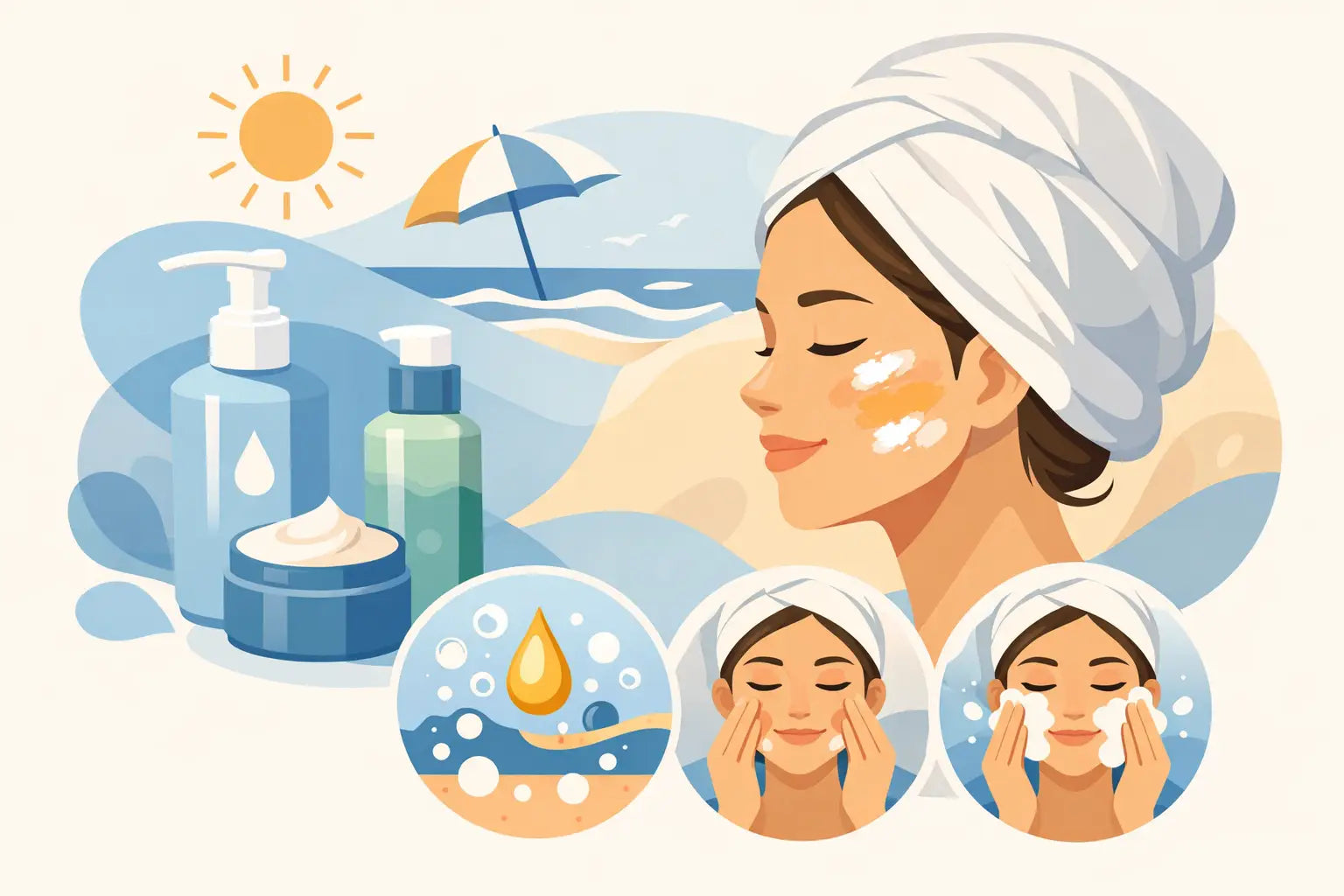 Double Cleansing for Sunscreen Removal