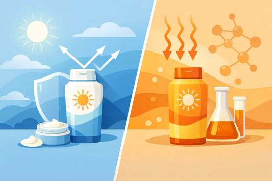 Compare Mineral and Chemical Sunscreen Types